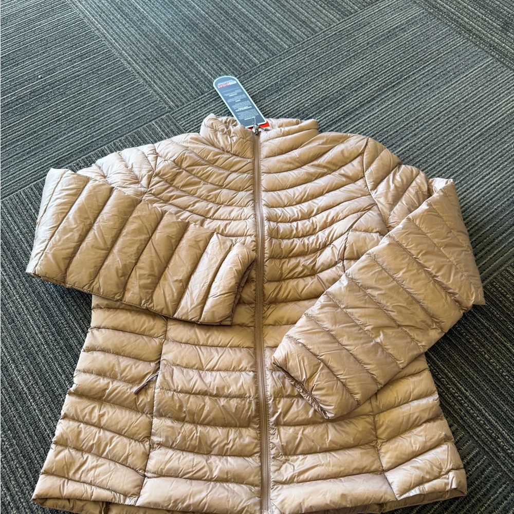32 Degrees Light Brown Quilted Jacket Down Jacket